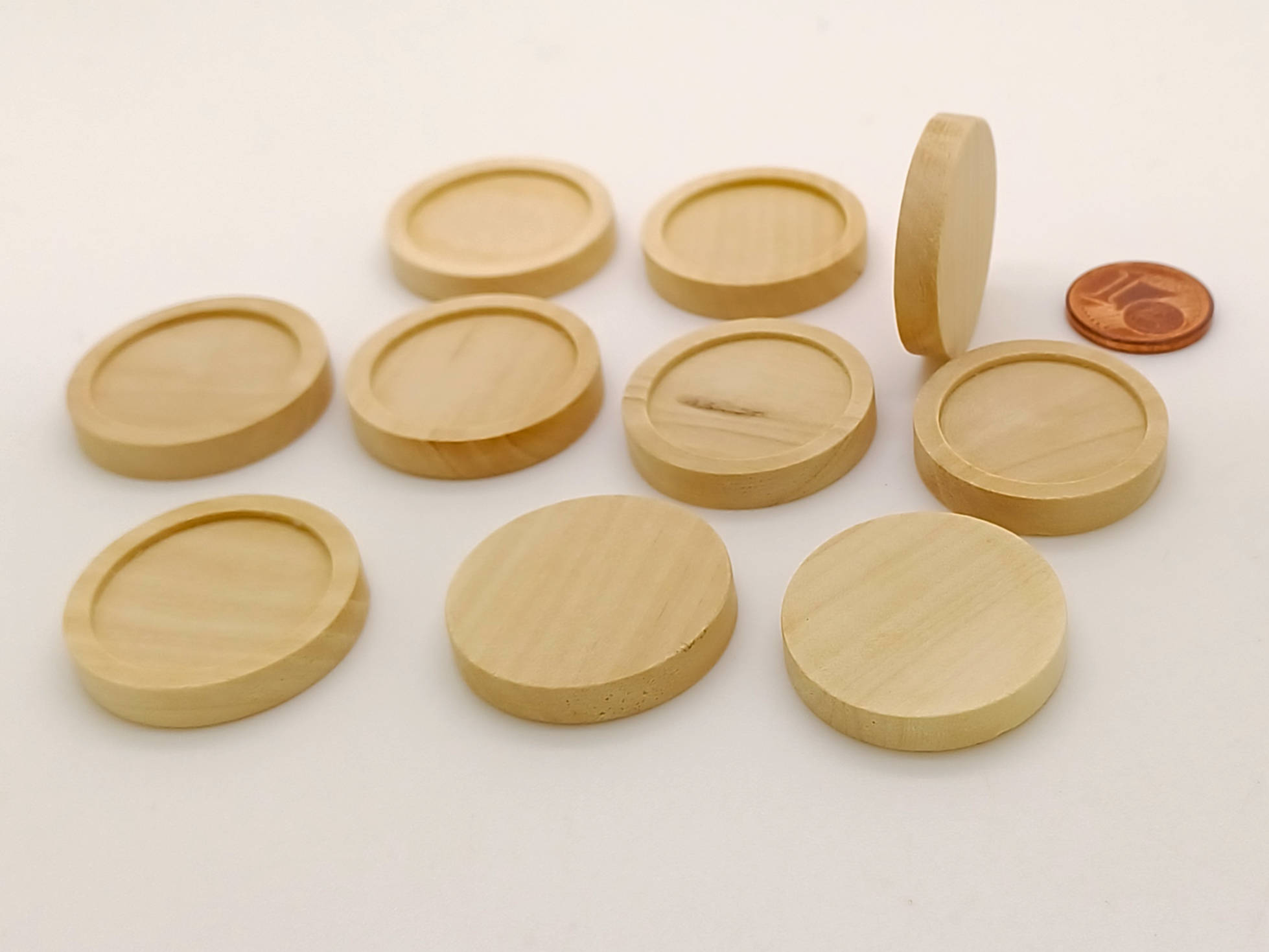 support cabochon 20mm bois PB74