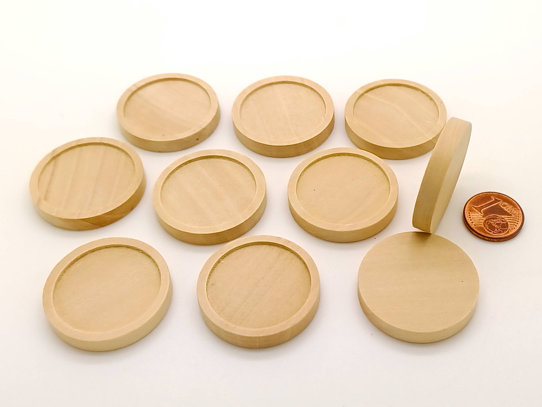 support cabochon 25mm bois PB98