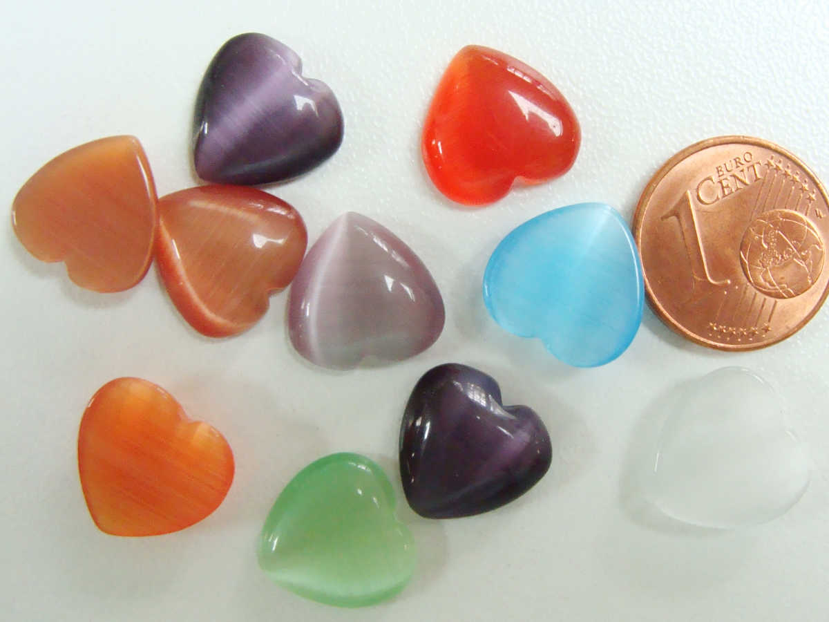 cabochons coeur 12mm mix couleurs cab-co12-mix