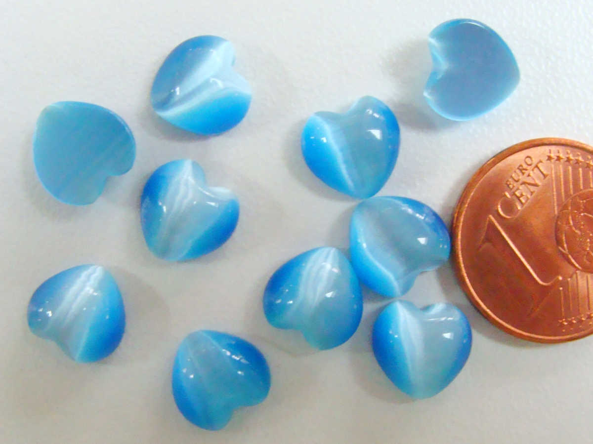 cabochons coeur 8mm bleu ciel verre cab-odc-Co8-bleu-ciel