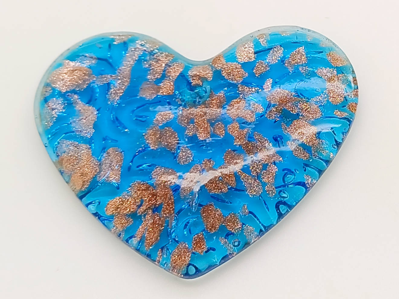 pendentif bleu verre Pend-106-bleu