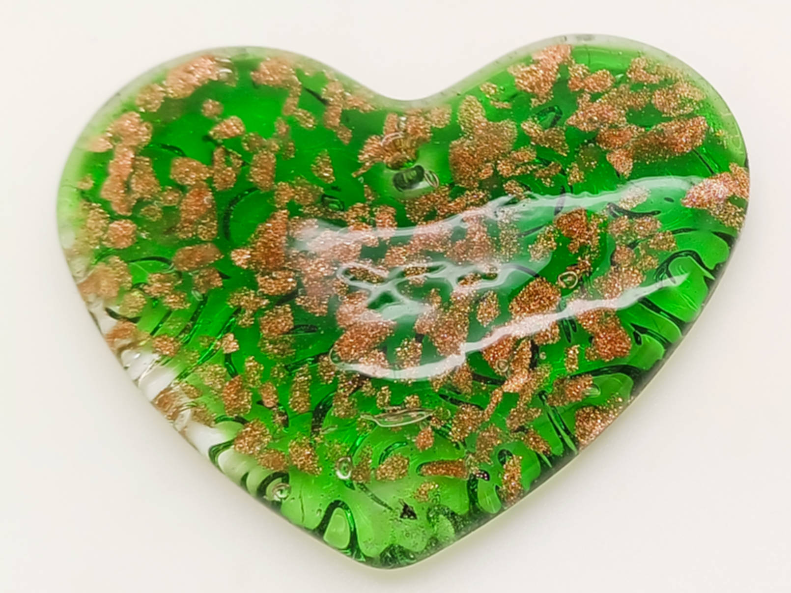 pendentif vert verre Pend-106-vert