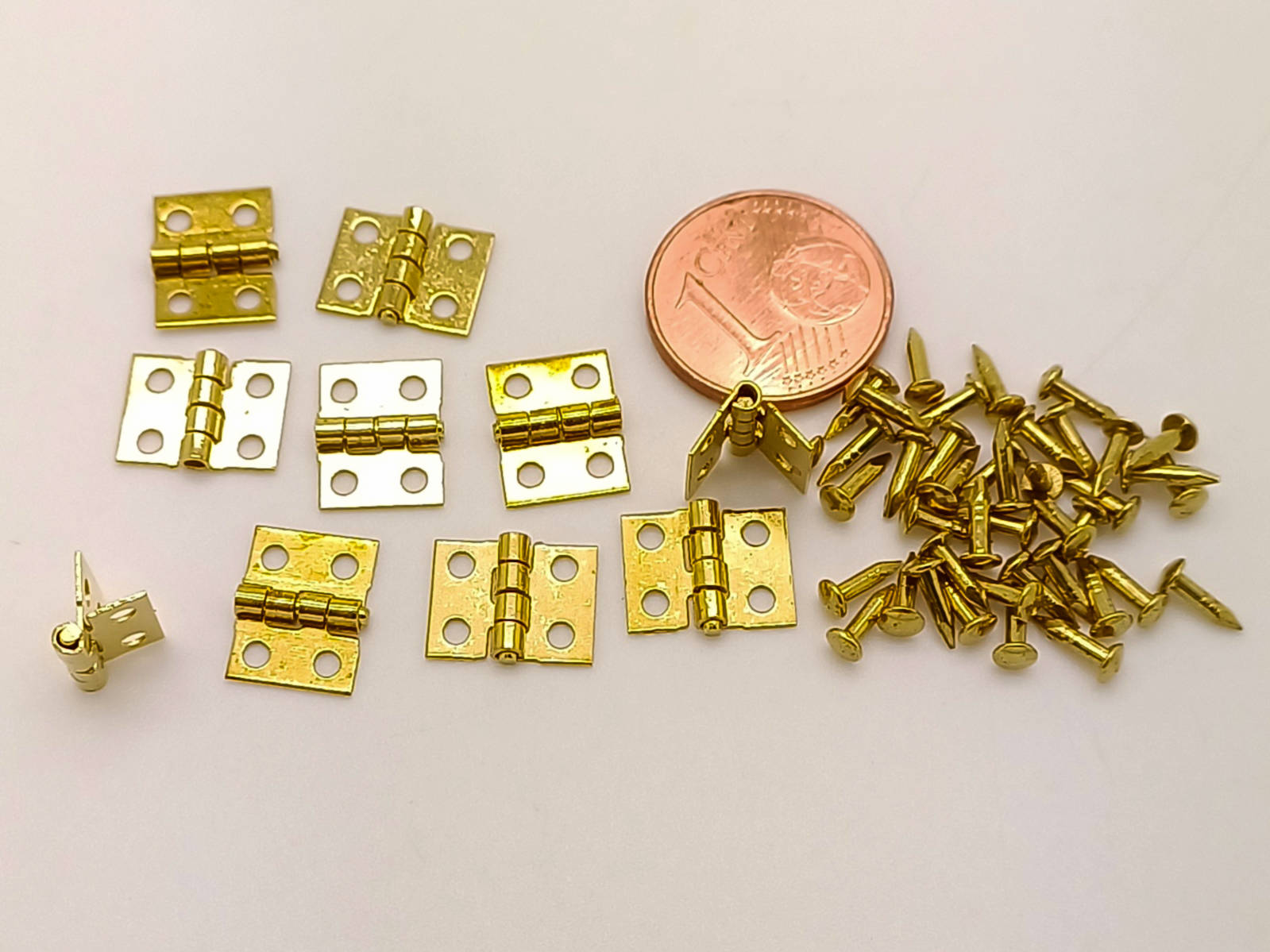 charniere mini 8x10mm doree