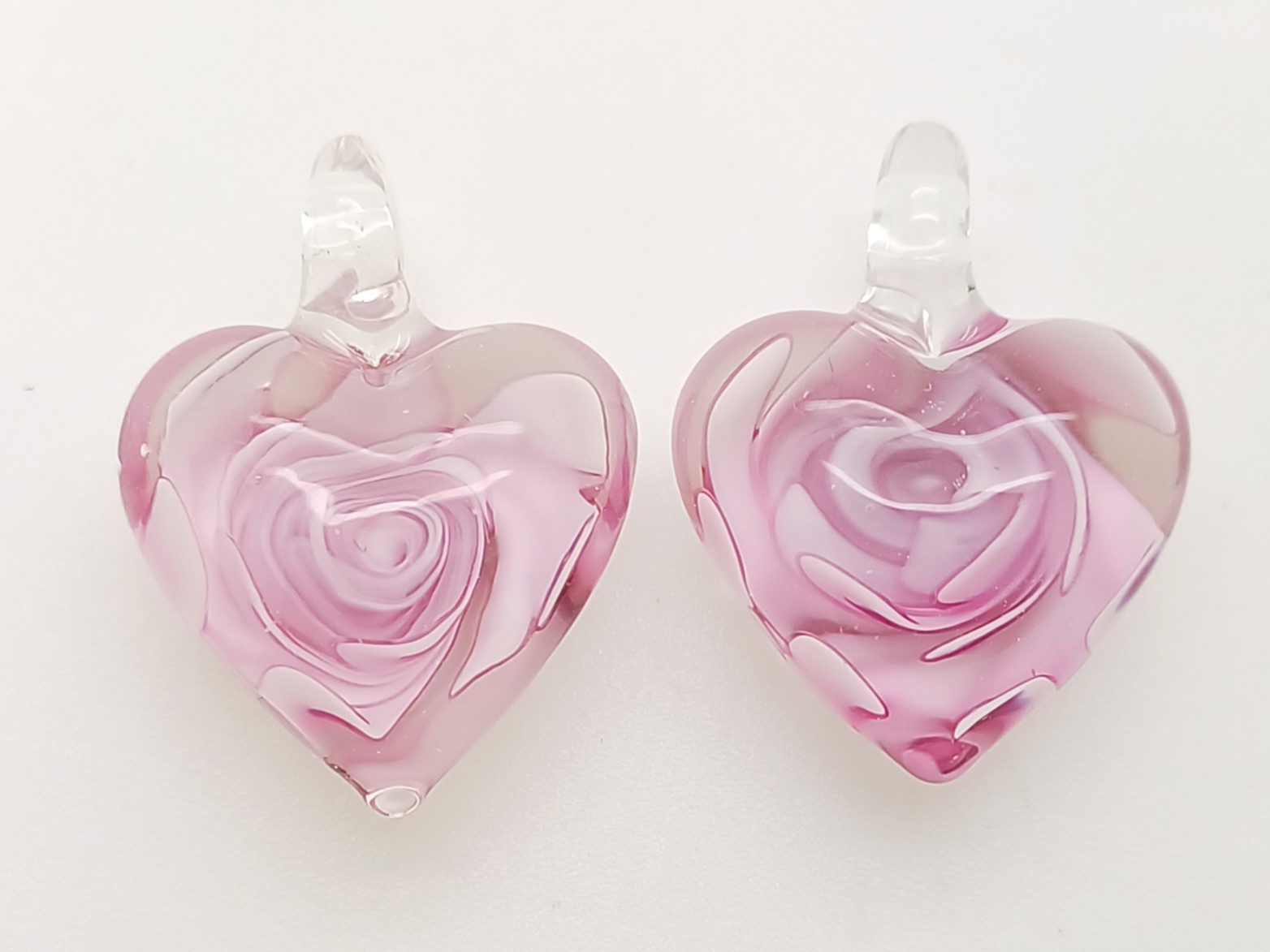 Pend-181-8 pendentif coeur rose