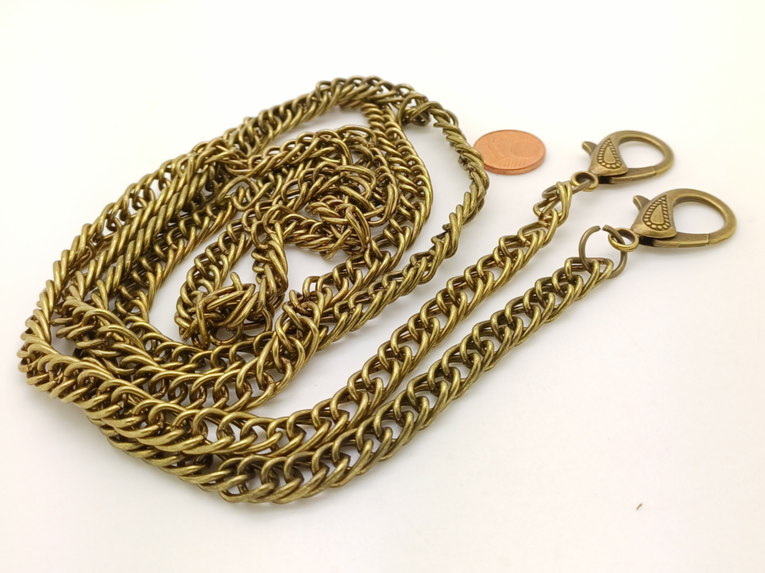 bandouliere chaine bronze sac