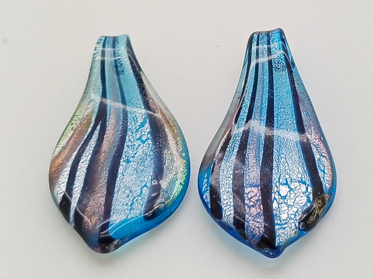 Pend-447 pendentif mini goutte bleu violet