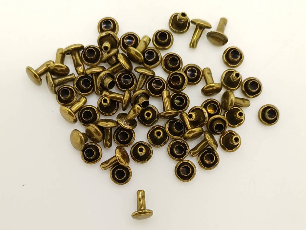 rivets bronze 5mm double tete cartonnage