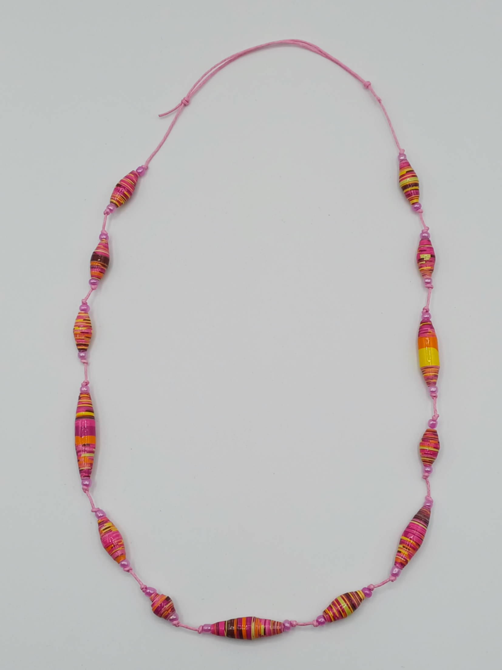COL04 collier rose reglable