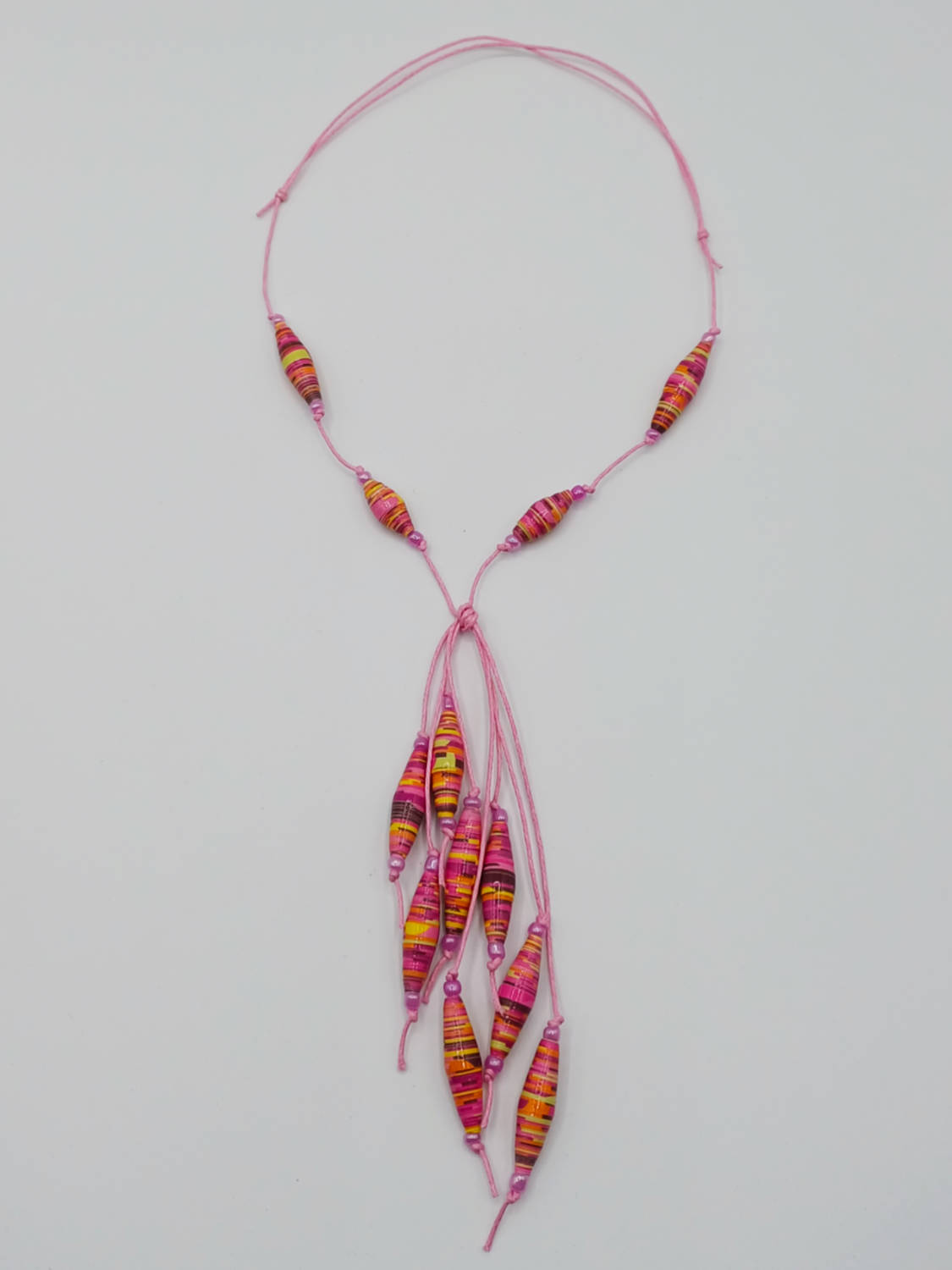 COL11 collier rose rocalle