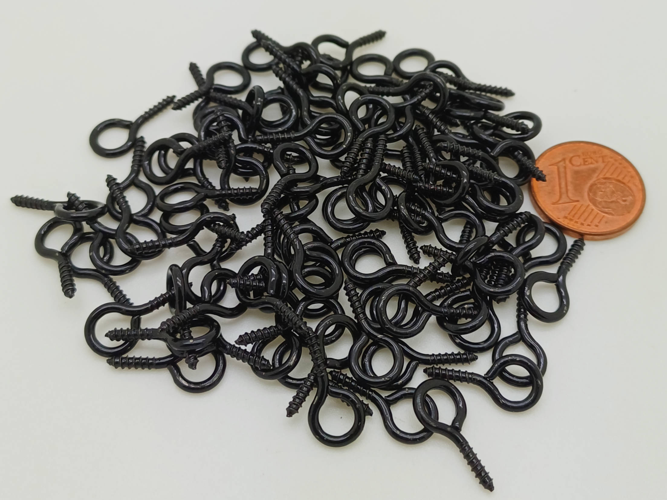 piton vis oeillet 15mm noir black