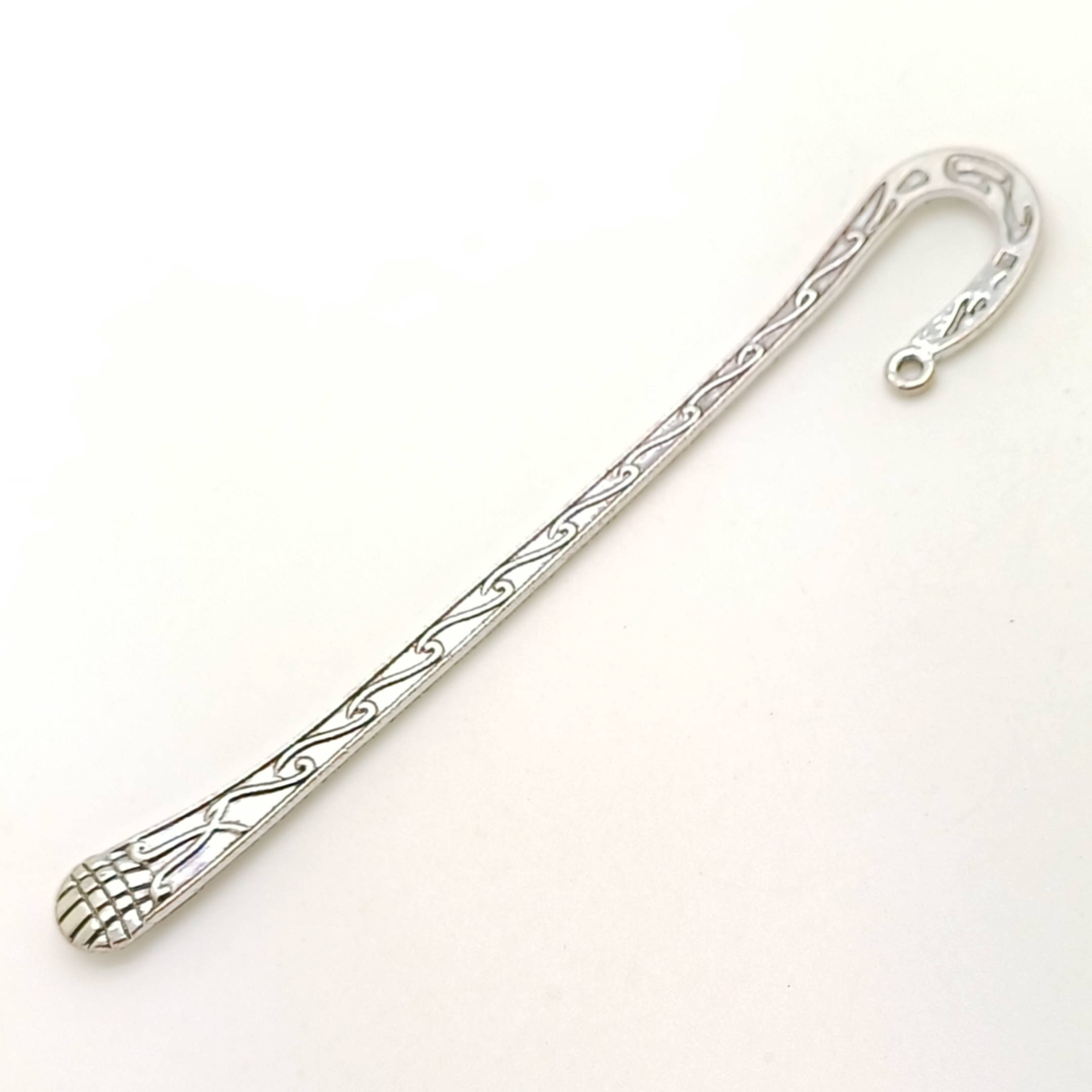 marque-page vague argente metal carre