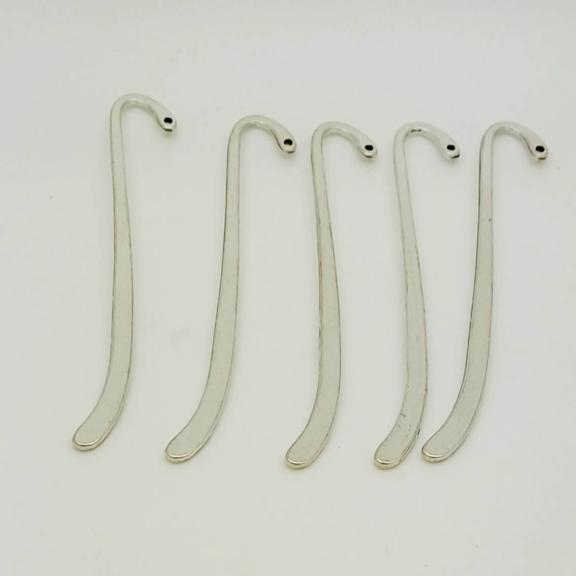 marque-page simple argente metal