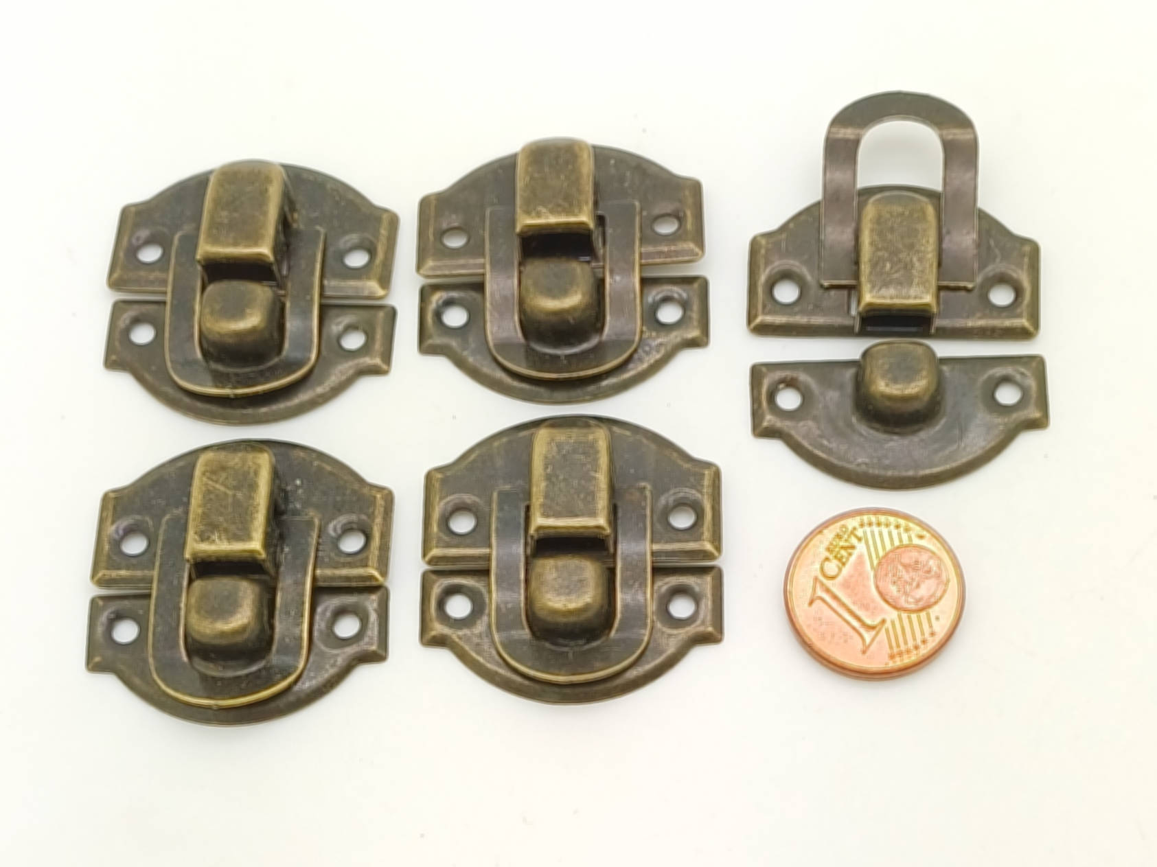 fermoir boite bronze petit rabat lot de 5