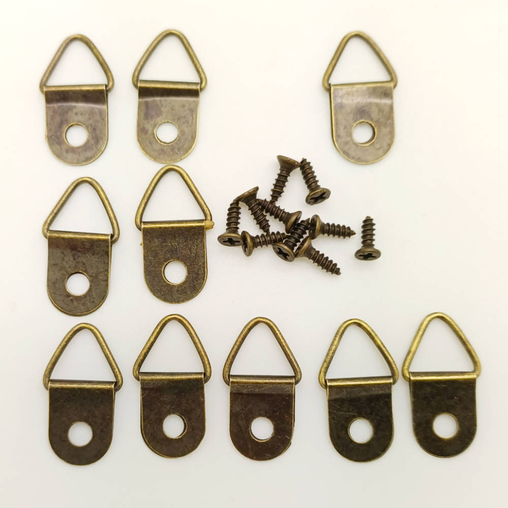 accroche cadre bronze avec vis