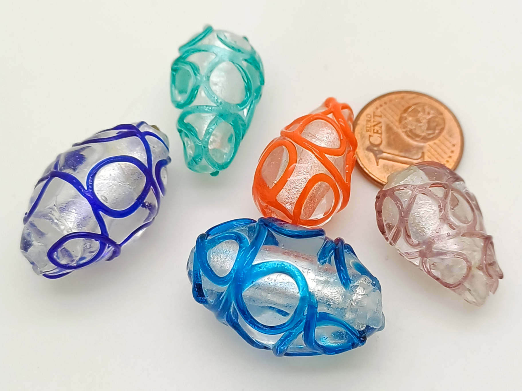 PV-lot-91 perles verre lampwork