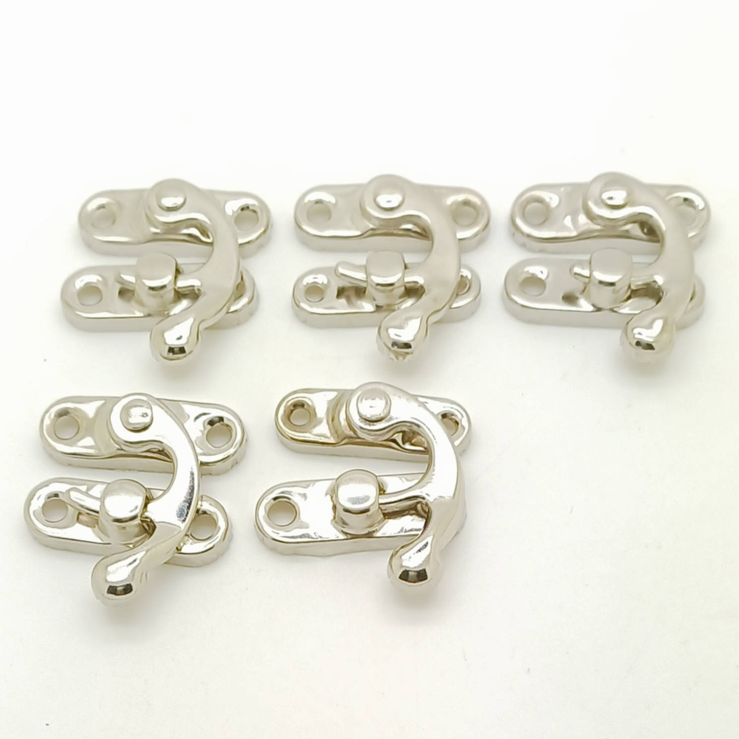 fermoir crochet argente boite lot de 5 cartonnage