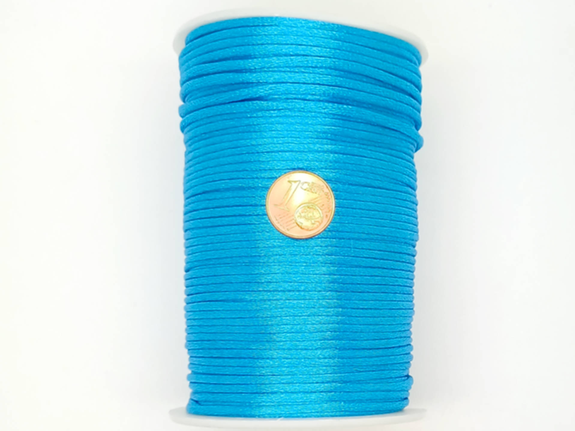 fil queue de rat 2mm bleu cordon bijoux
