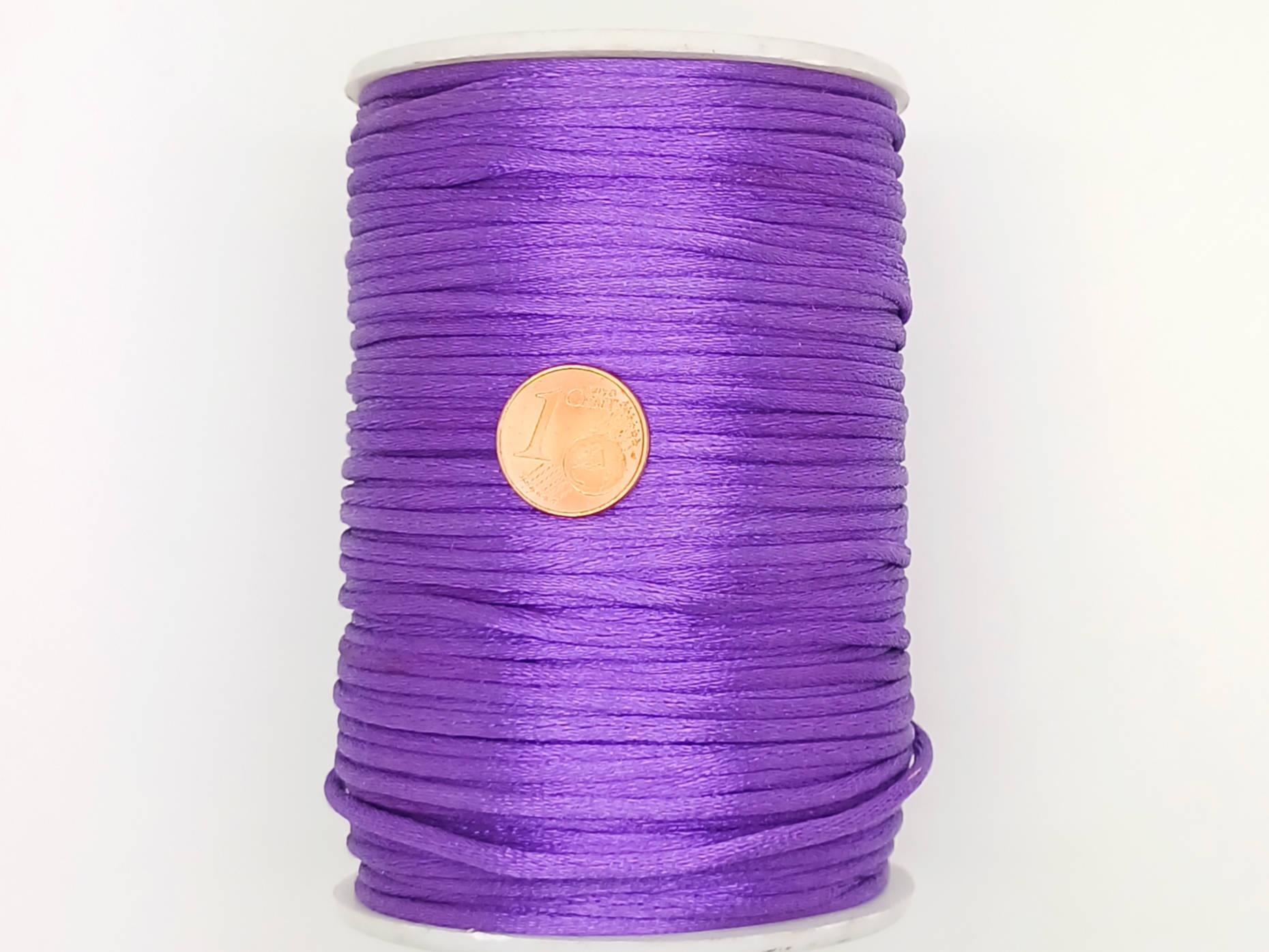 fil queue de rat 2mm violet cordon
