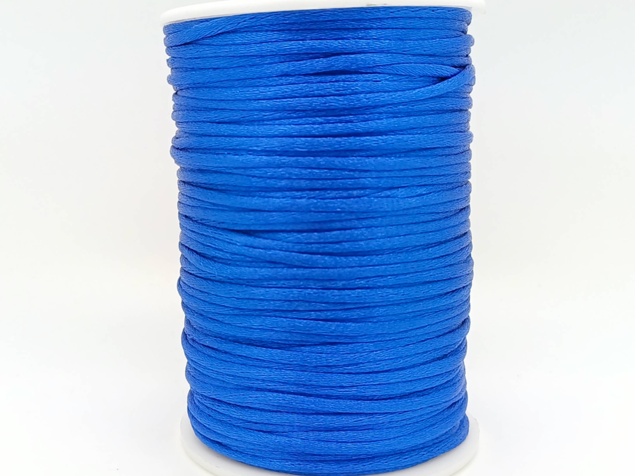 fil queue de rat 2mm bleu fonce