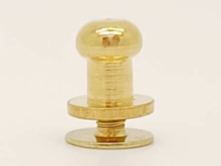 mini poignee bouton de col 8x6mm dore