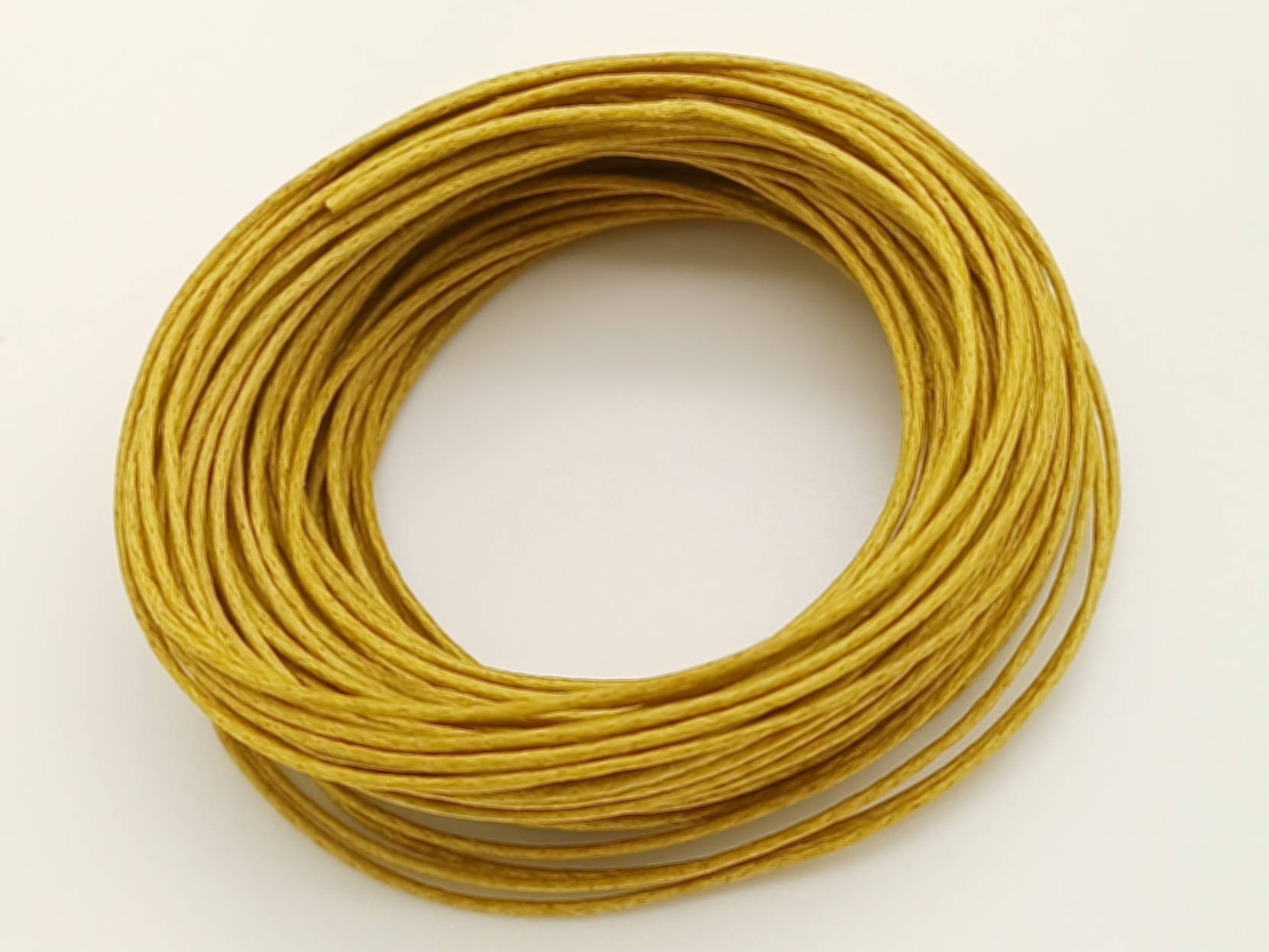 fil coton cire 07mm marron