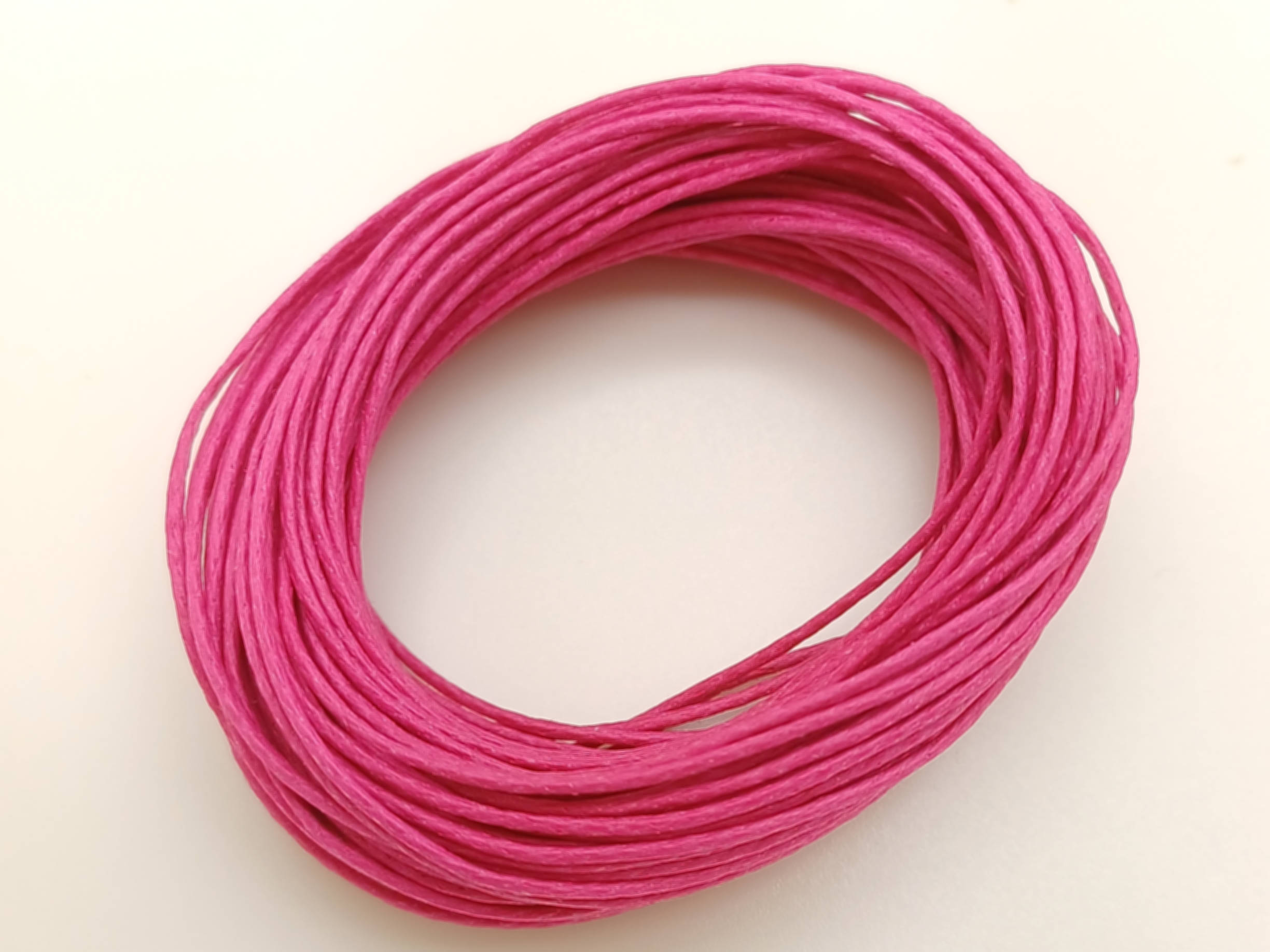 fil coton cire 07mm rose violet