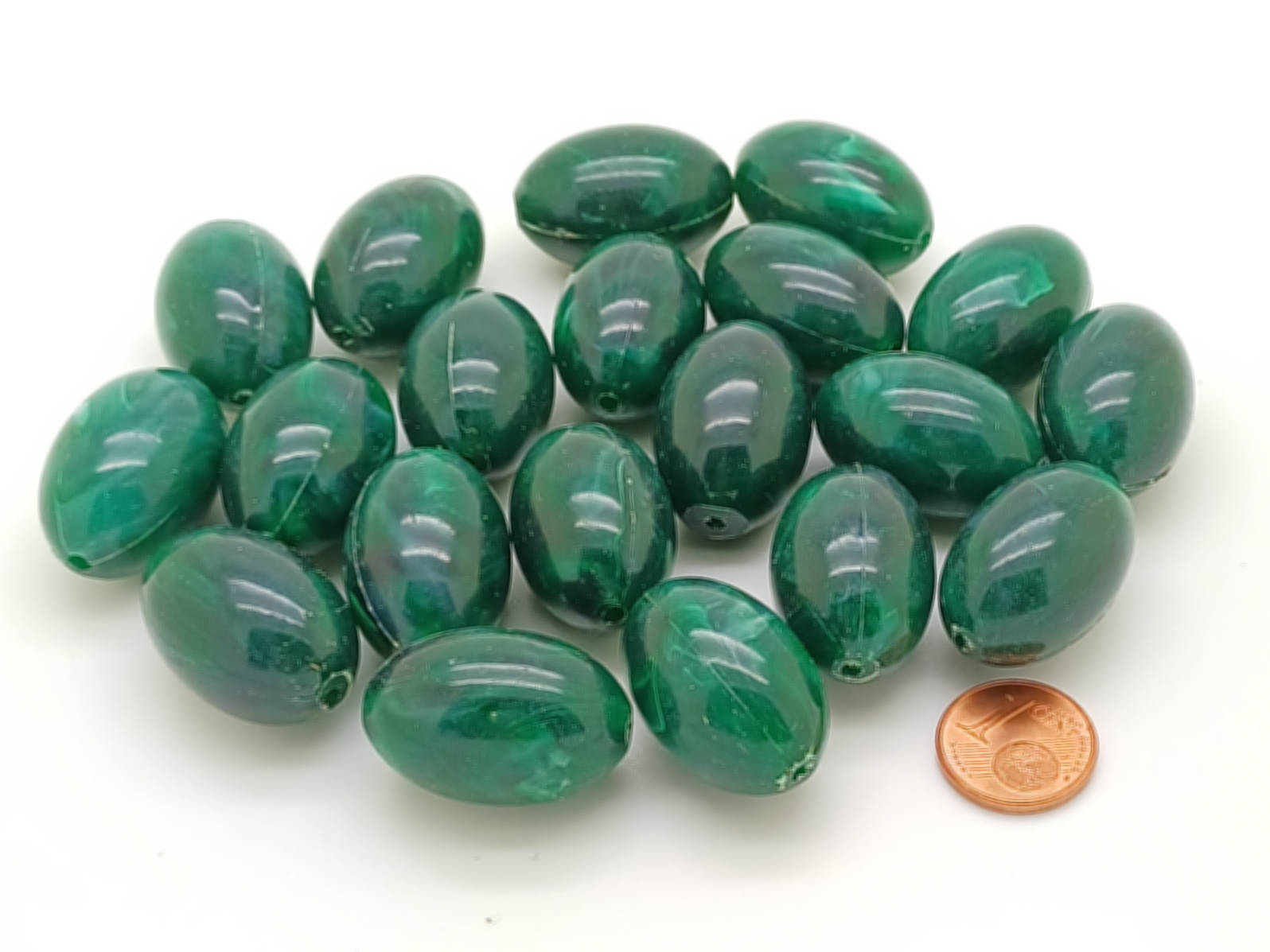 RES-04 perle verte acrylique