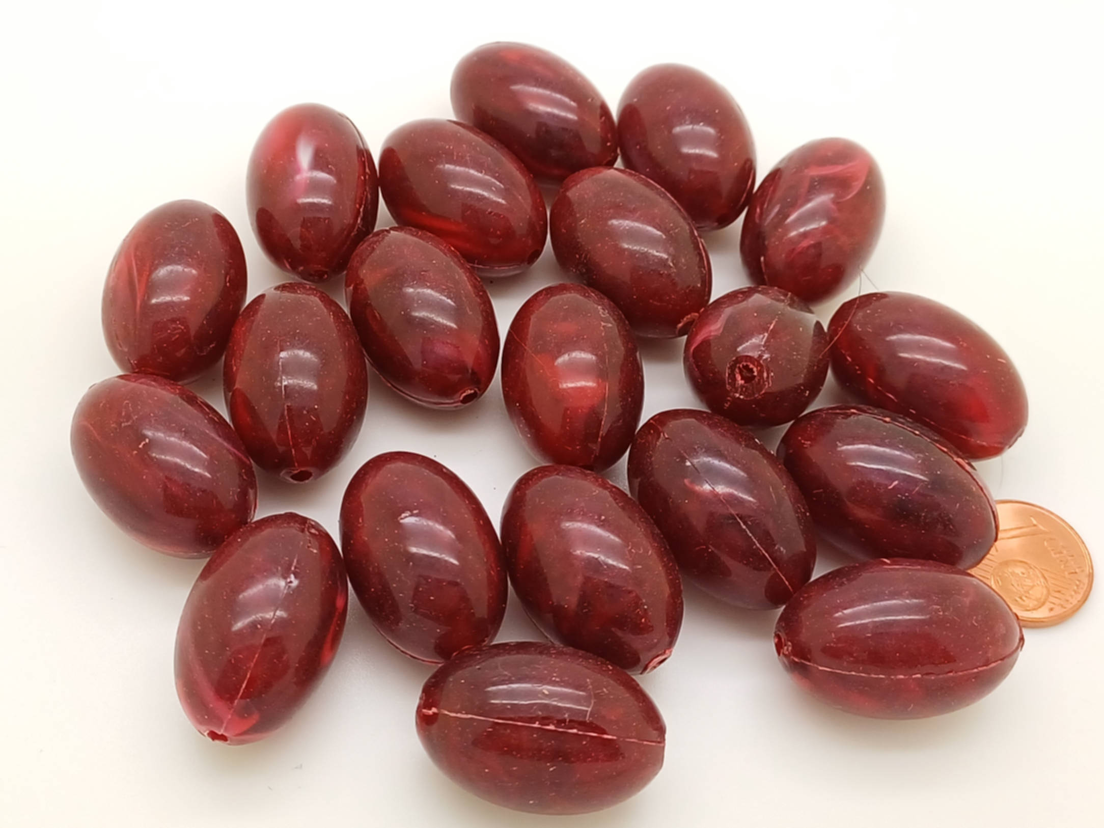 RES-05 perle rouge ovale