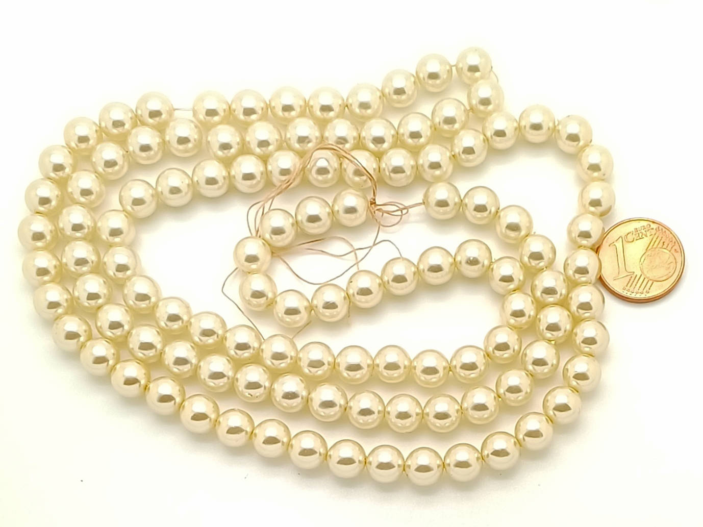 RES-07 perle ronde 7mm blanc casse nacre