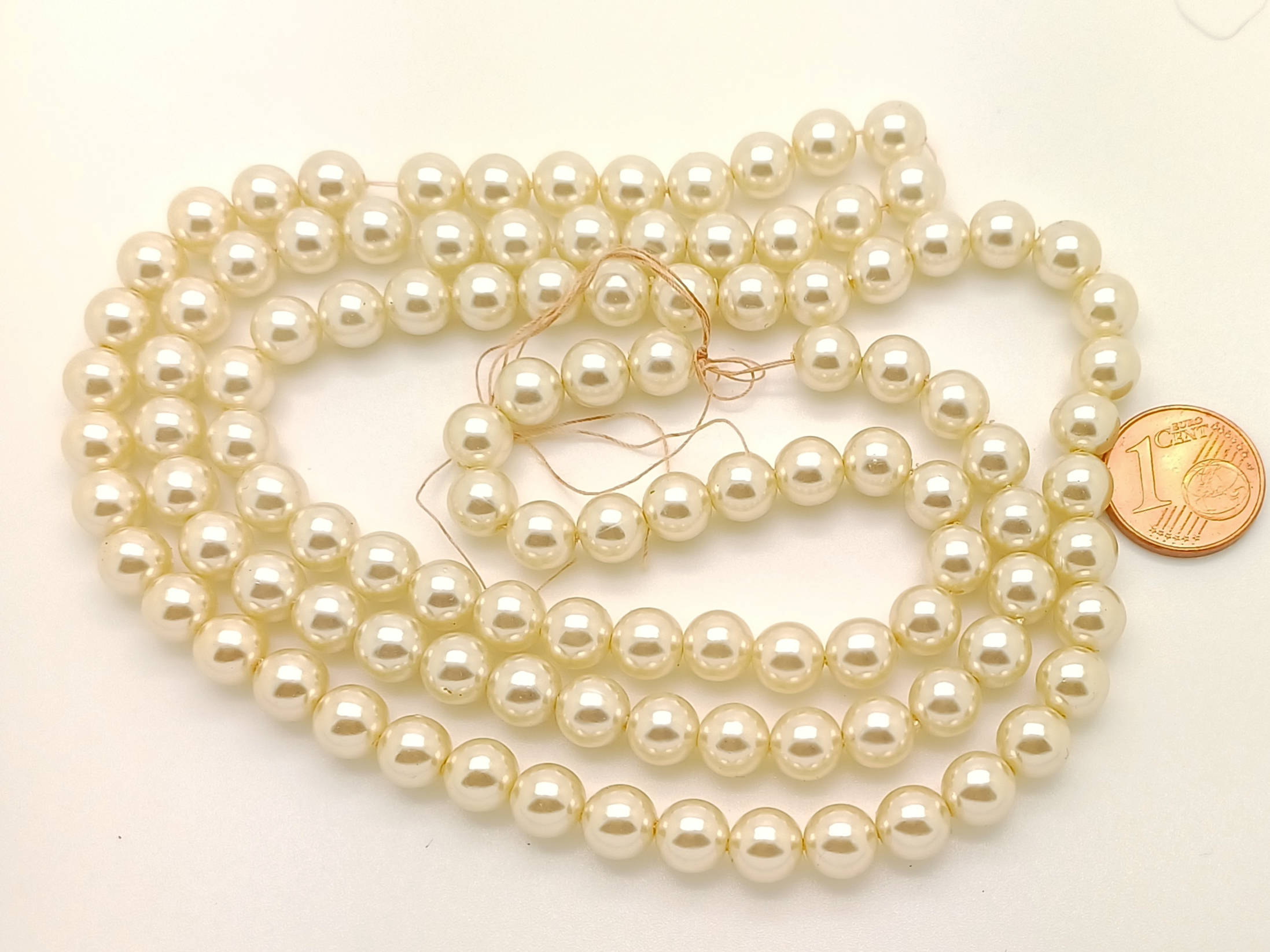 RES-07 perle ronde 7mm blanc casse
