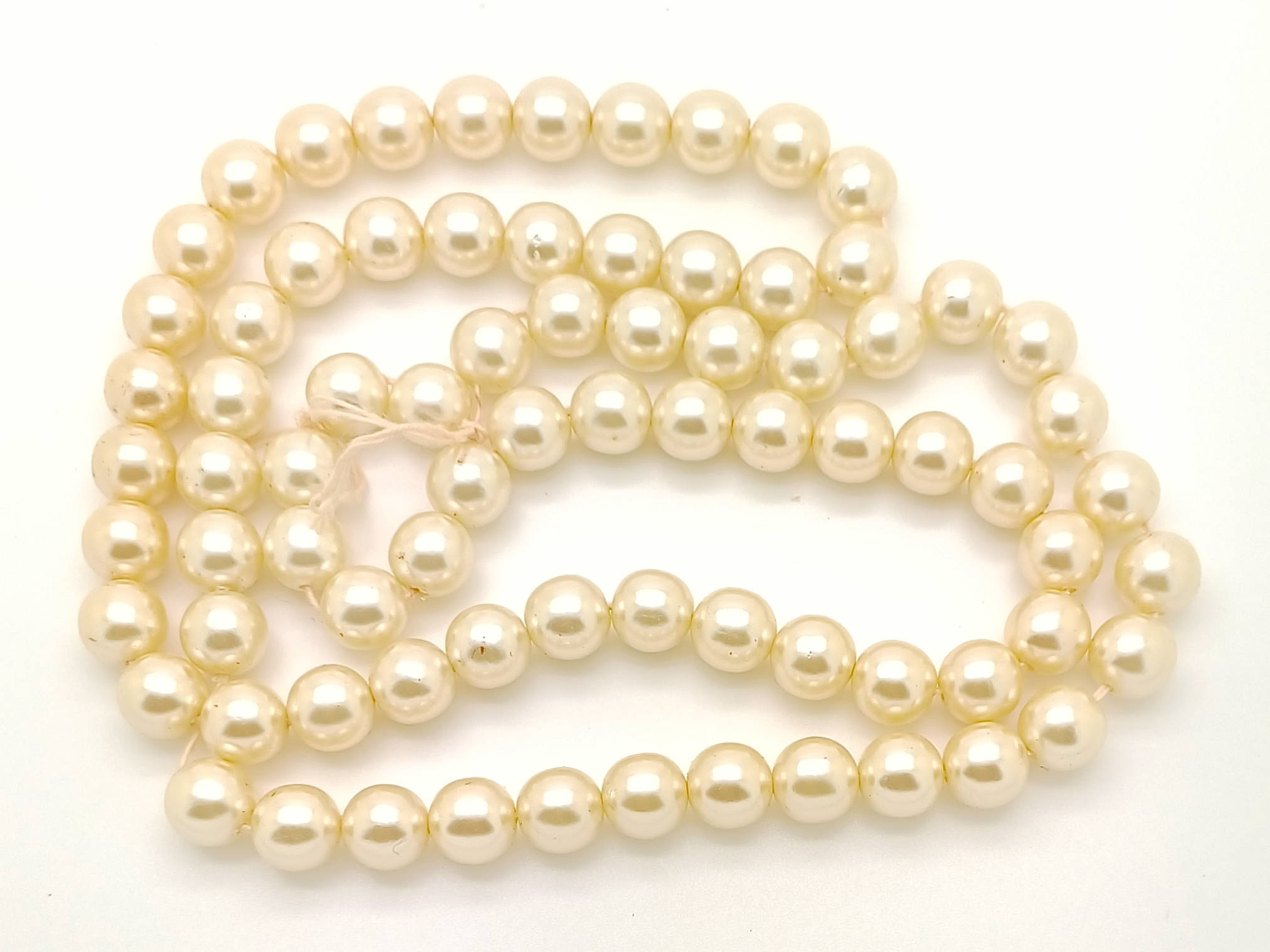 RES-11 perle ronde 10mm blanc casse nacre