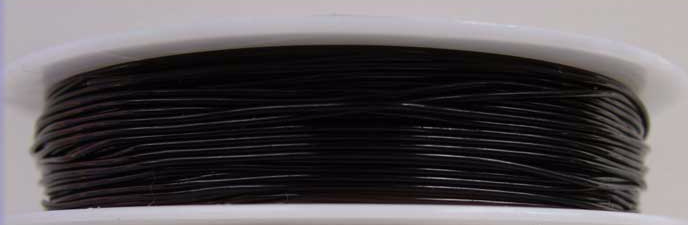 fil stretch elastique bobine 0.6mm noir