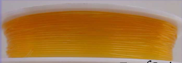 fil stretch elastique bobine 0.6mm orange