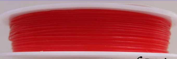 fil stretch elastique bobine 0.6mm rouge