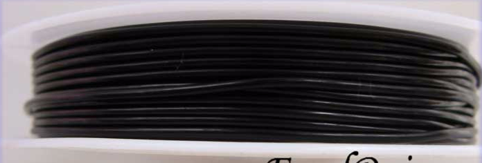fil stretch elastique bobine 1mm noir
