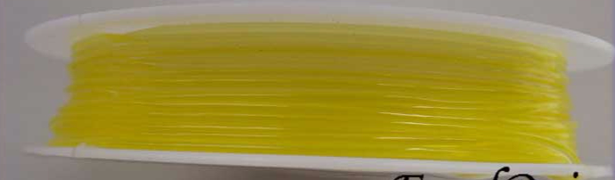 fil stretch elastique bobine 1mm jaune