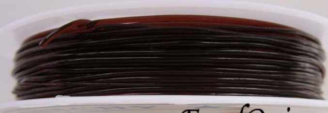 fil stretch elastique bobine 1mm marron