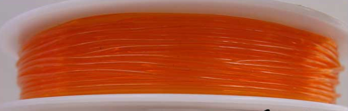 fil stretch elastique bobine 1mm orange
