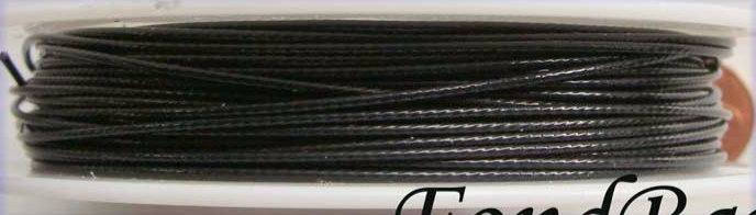 fil cable 1mm noir bobine 10m
