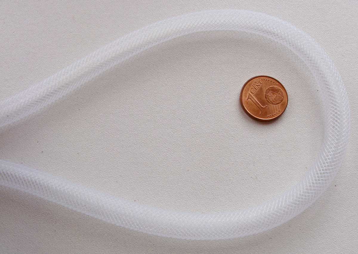 resille fil blanc 8mm cordon
