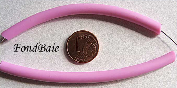 cordon creux 5mm rose violet polyurethane