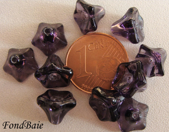 perle cone 8mm violet