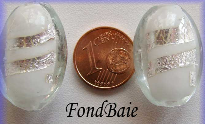 perle ovale 23mm blanc rubarg
