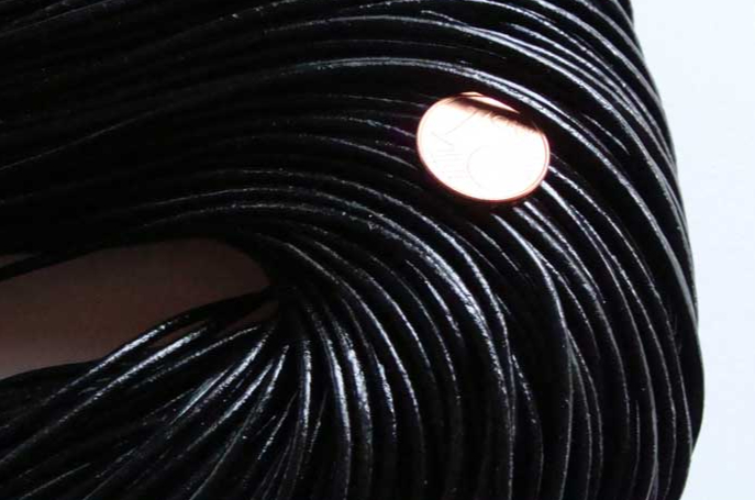 cordon cuir 1.5mm noir