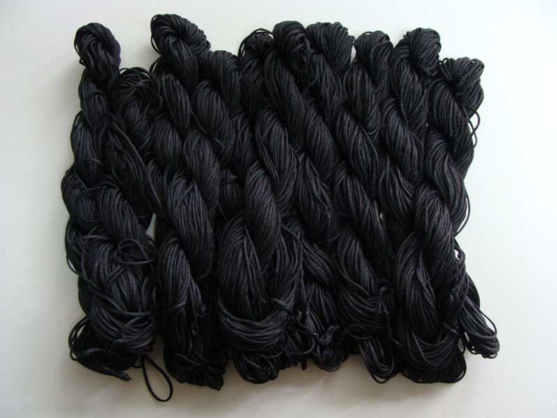 echeveaux lot 200m nylon tresse noir 1mm