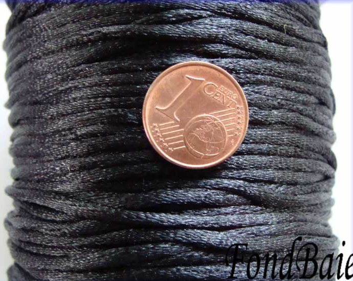 bobine queue de rat 1.5mm noir