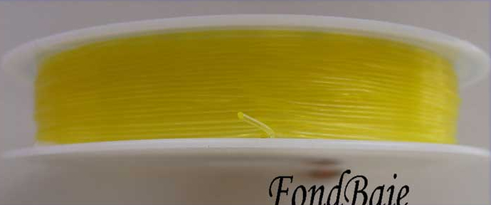 fil stretch elastique 08mm jaune