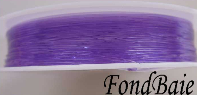 fil stretch elastique 08mm violet