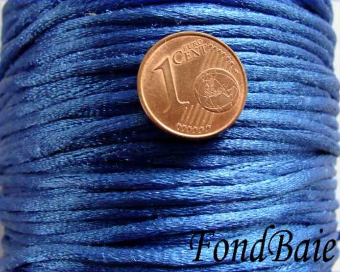 queue de rat 2mm bobine bleu fonce