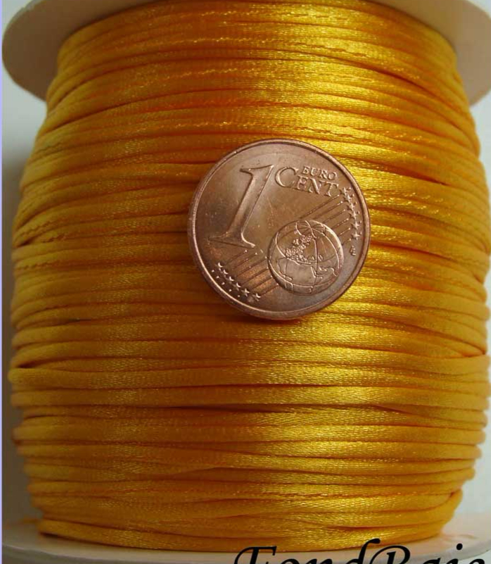 queue de souris 1mm cordon jaune orange